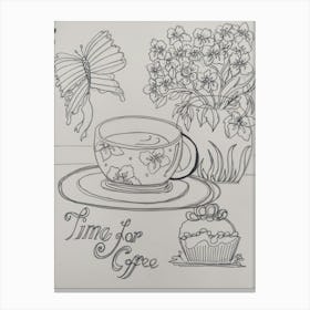 Time For A Cup Canvas Print