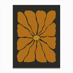Autumn Flower 04 - Pumpkin Spice Canvas Print