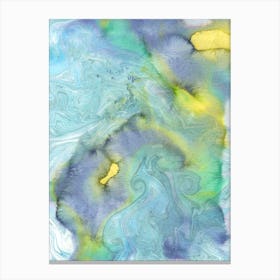 Blue Swirls Canvas Print