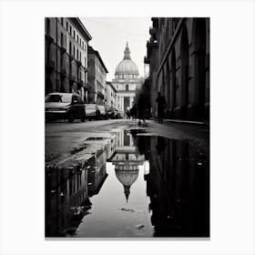 Rome, Italy,  Black And White Analogue Photography  1 Canvas Print