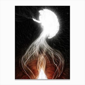 angels on fire. Canvas Print