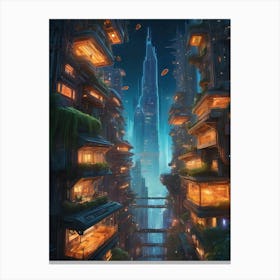 Futuristic City 4 Canvas Print