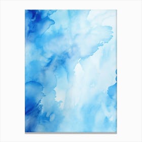 Blue Watercolor Background Canvas Print