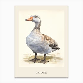 Beatrix Potter Inspired  Animal Watercolour Goose 2 Canvas Print