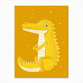 Yellow Crocodile 1 Canvas Print