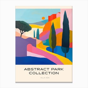 Abstract Park Collection Poster Villa Ada Rome 1 Canvas Print