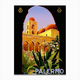 Palermo Under The Arch, Sicily, Italy Canvas Print