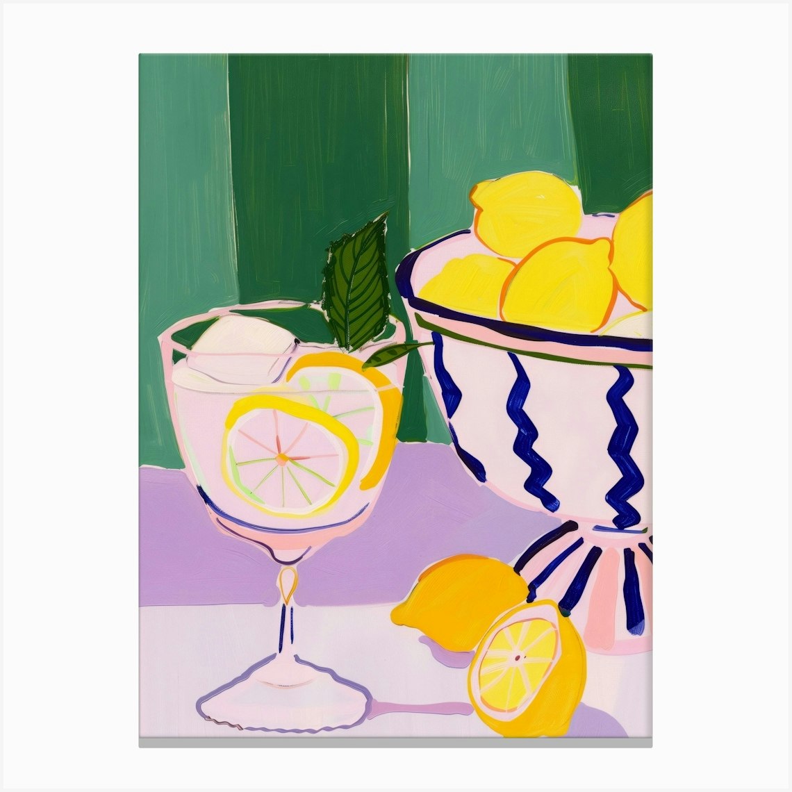 Boho Poster Club 5 Lemons Canvas Print by Boho Print Collection