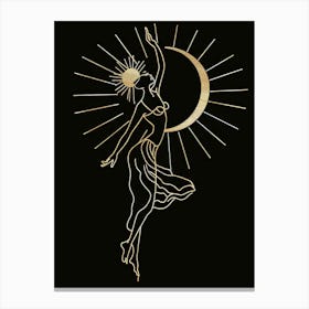 Golden Dancer Canvas Print