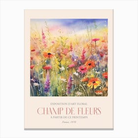 Champ De Fleurs, Floral Art Exhibition 31 Canvas Print