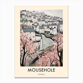 Mousehole (Cornwall) Painting 3 Travel Poster Canvas Print