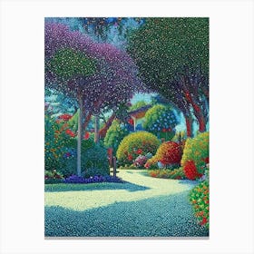 Garden Grove, City Us  Pointillism Canvas Print