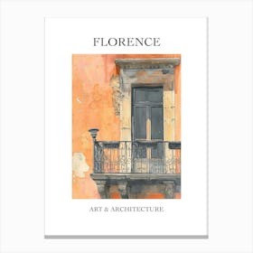 Florence Travel And Architecture Poster 4 Canvas Print