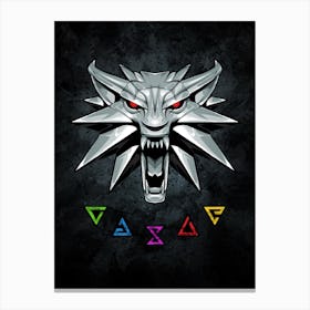 Witcher Sigil Symbol Canvas Print