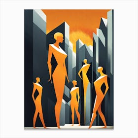 They are In power , vector art 3 Canvas Print