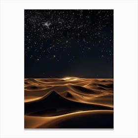 Desert Night Sky Canvas Print