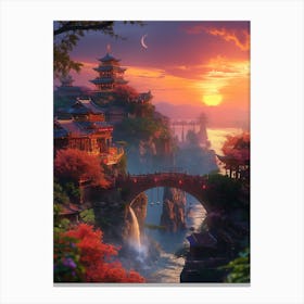 Chinese Village 1 Canvas Print