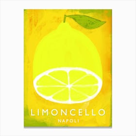 Limoncello Napoli Italy Aperitivo Lemon Drink Canvas Print