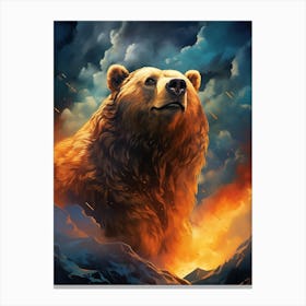 Bear In The Sky 1 Canvas Print