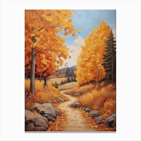 Autumn Road 1 Canvas Print