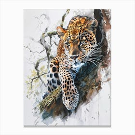 Leopard Pastel Watercolour 3 Leinwandbild