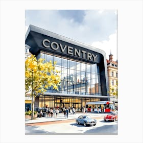 Coventry Retro Vintage Travel V 03 Canvas Print