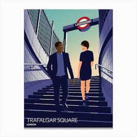 Trafalgar Square London Canvas Print