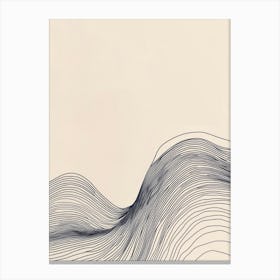 Abstract Wave Drawing 3 Canvas Print