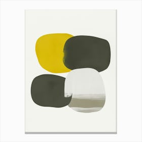 Yellow And Grey Canvas Print