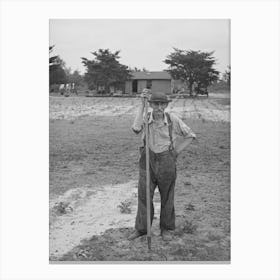 Untitled Photo, Possibly Related To Father Of Ben Johnson, Farmer Of The Cut Over Lands, Near Black River Falls Canvas Print
