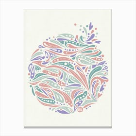 Groovy Splash [spring green / pink] Canvas Print