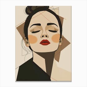 Woman'S Face 1 Canvas Print