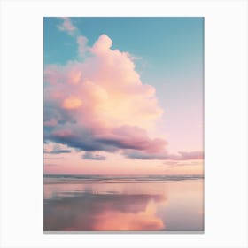 Sunset over Pastel Water Canvas Print