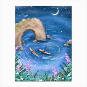 Ocean Kayakers Canvas Print