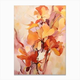 Fall Flower Painting Orchid 2 Canvas Print
