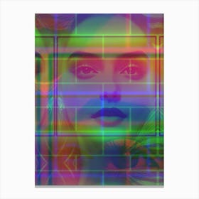 Abstract Portrait Of A Woman Canvas Print