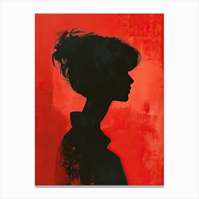Silhouette Of A Woman 84 Canvas Print