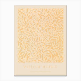 William Morris, Pale Yellow Larkspur Pattern Canvas Print