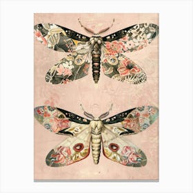 Butterfly Elegance William Morris Style 1 Canvas Print