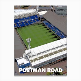 Portman Road, Portsmouth, Stadium, Football, Art, Soccer, Wall Print, Art Print Canvas Print
