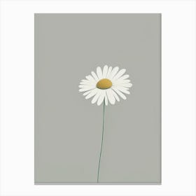 Shasta Daisy Wildflower Simplicity Canvas Print