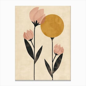 Adana Flower Market Boho Minimalist Style Canvas Print