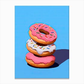 Classic Donuts Illustration 8 Canvas Print