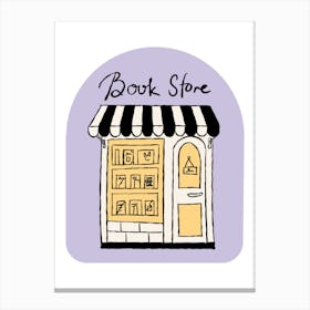 Book Store Hand Drawing Illustration Canvas Print