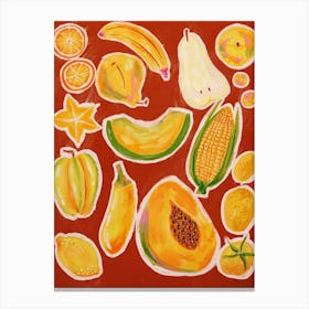 Fruit Painting Canvas Print