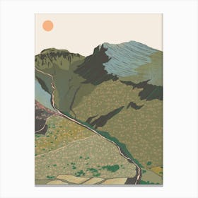 Scafell Pike Mountain Lake District Art Print Canvas Print
