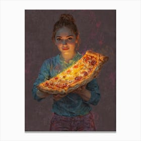 Pizza Girl Canvas Print