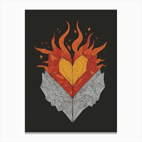 Heart Of Fire 2 Canvas Print