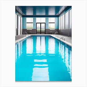 Indoor Swimming Pool Art Canvas Print