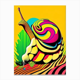 Giant African Land Snail 1 Pop Art Canvas Print